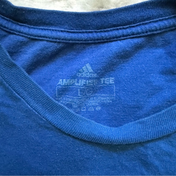 Blue/White Men’s Adidas Amplifier T-shirt Sz L - Picture 3 of 4